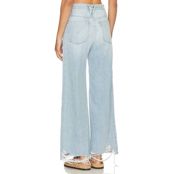 NEW HUDSON james high rise wide leg jean in iris - Picture 3 of 4